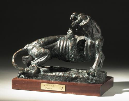 Pantera - Antonio Ligabue, bronzo